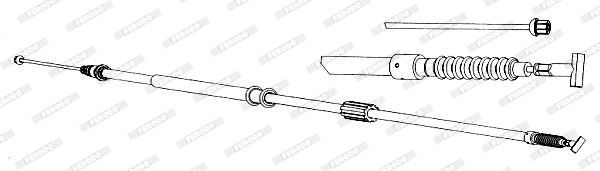 Ferodo Handremkabel FHB431365