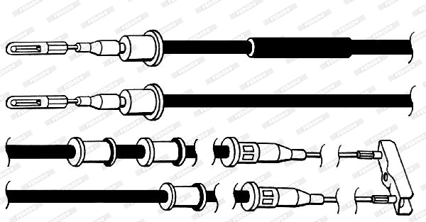 Ferodo Handremkabel FHB432115