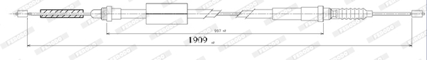 Ferodo Handremkabel FHB432161