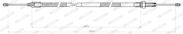 Ferodo Handremkabel FHB432411