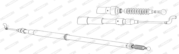 Ferodo Handremkabel FHB432812
