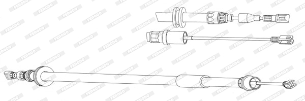 Ferodo Handremkabel FHB433021