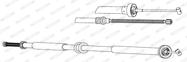 Ferodo Handremkabel FHB434545
