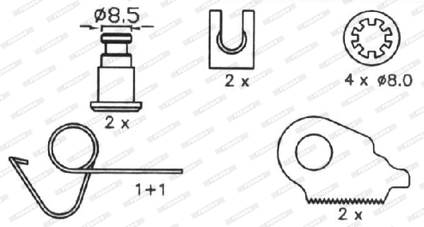 Ferodo Remschoen set FSB215