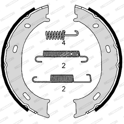 Remschoen set Ferodo FSB624S