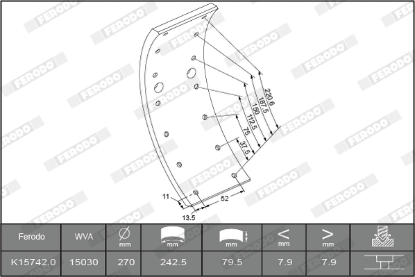 Remtrommel Ferodo K15742.1-F3549