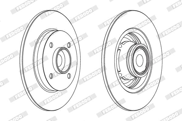 Remschijf Ferodo DDF1560C-1