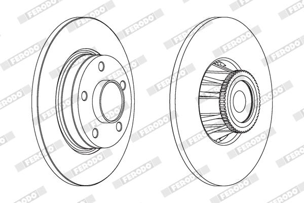 Remschijf Ferodo DDF1623C-1
