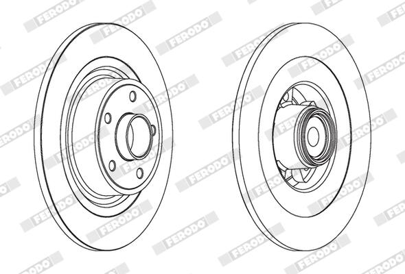 Remschijf Ferodo DDF1654C-1