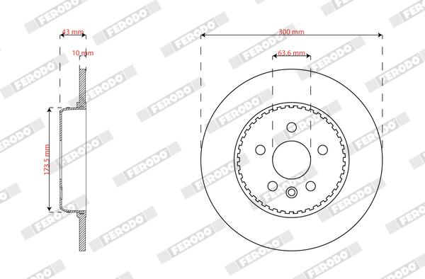 Remschijf Ferodo DDF3175VC-1