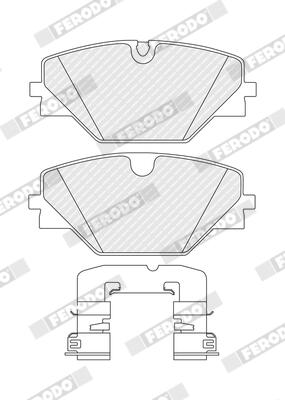 Remblokkenset, schijfrem Ferodo FDB5584
