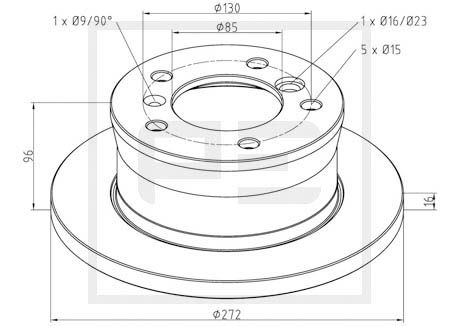 Remschijven Pe Automotive 016.292-00A