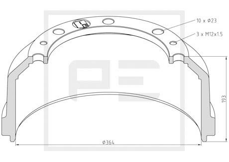 Remtrommel Pe Automotive 016.466-00A