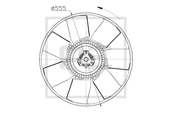 Ventilatorwiel-motorkoeling Pe Automotive 020.212-00A