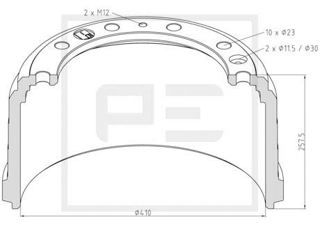 Remtrommel Pe Automotive 026.639-00A