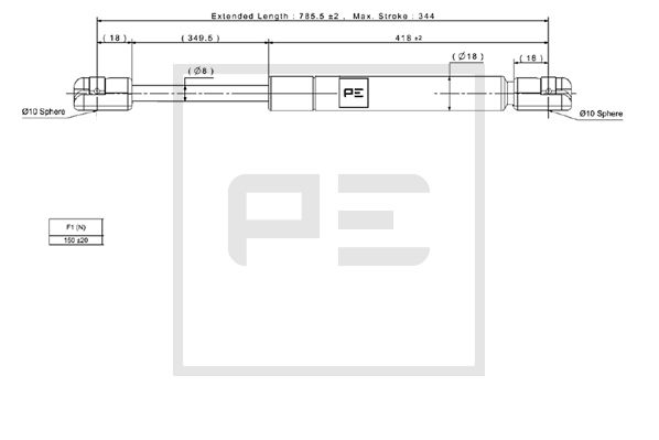 Gasveer, motorruimte klep Pe Automotive 030.348-00A