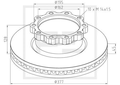 Remschijven Pe Automotive 036.117-00A