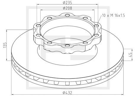 Remschijven Pe Automotive 036.122-00A