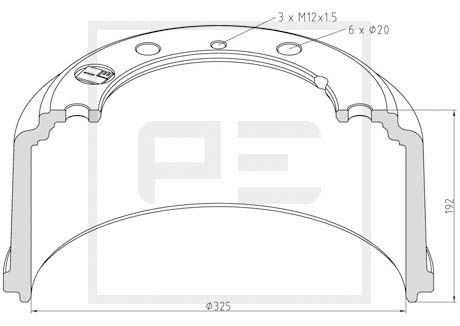 Remtrommel Pe Automotive 036.416-00A