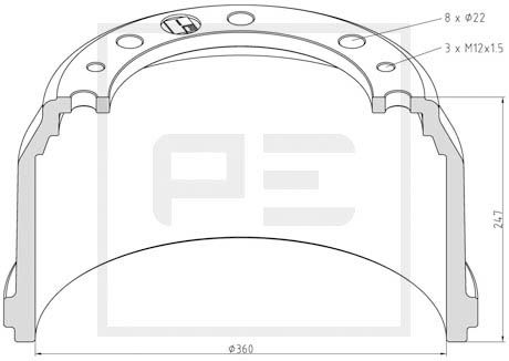 Remtrommel Pe Automotive 036.420-00A