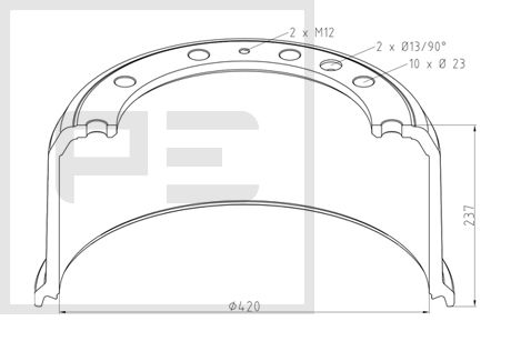 Remtrommel Pe Automotive 046.687-00A