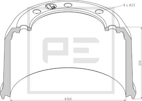 Remtrommel Pe Automotive 046.700-00A