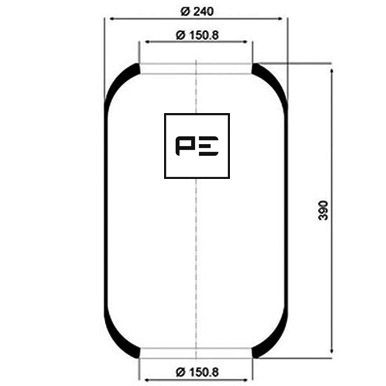 Veerbalg Pe Automotive 084.008-70A