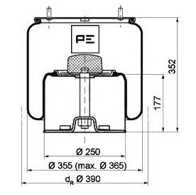 Veerbalg Pe Automotive 084.020-72A