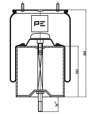 Veerbalg Pe Automotive 084.026-72A