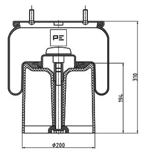 Veerbalg Pe Automotive 084.083-73A