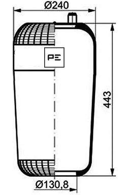 Veerbalg Pe Automotive 084.107-70A