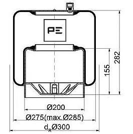 Veerbalg Pe Automotive 084.107-71A