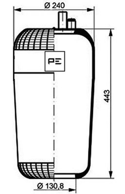 Veerbalg Pe Automotive 084.107-75A