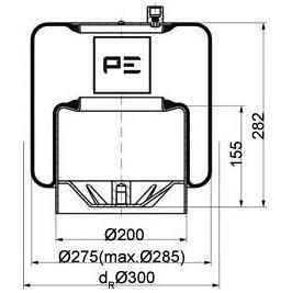 Veerbalg Pe Automotive 084.107-76A