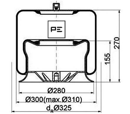 Veerbalg Pe Automotive 084.111-75A