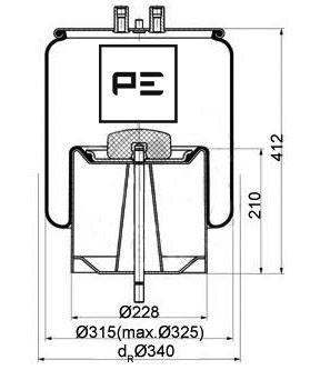 Veerbalg Pe Automotive 084.118-72A