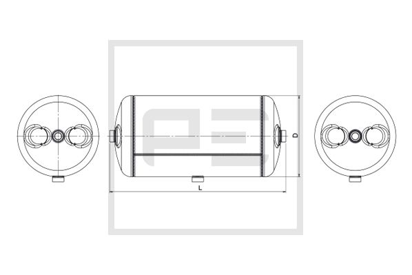 Luchtreservoir, pneumatisch systeem Pe Automotive 106.510-80A