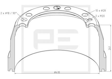 Remtrommel Pe Automotive 146.131-00A