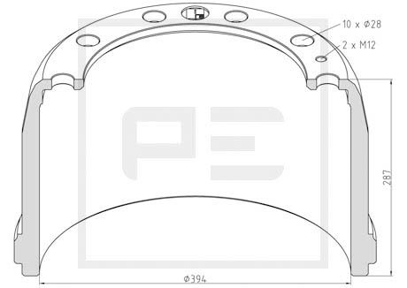 Remtrommel Pe Automotive 146.320-00A