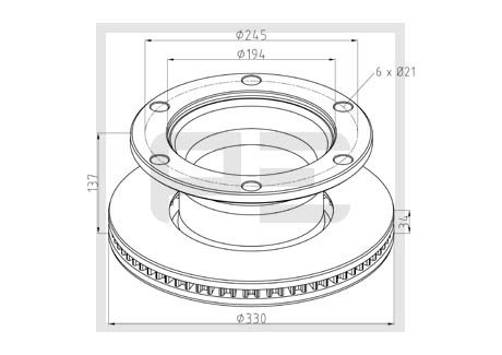 Remschijven Pe Automotive 256.056-00A