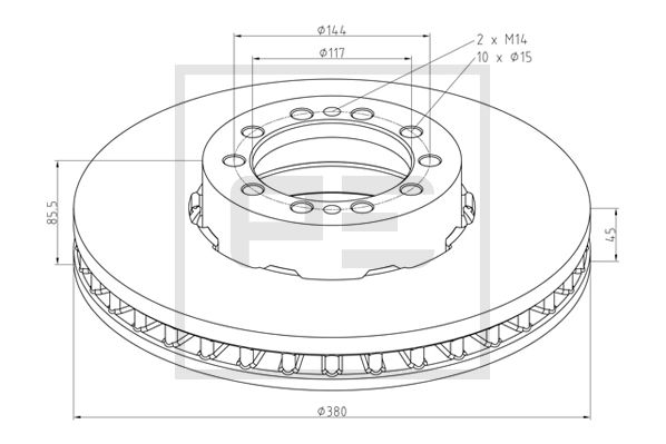 Remschijven Pe Automotive 256.101-00A