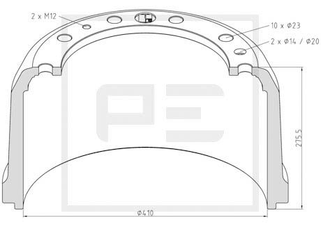 Remtrommel Pe Automotive 466.000-00A