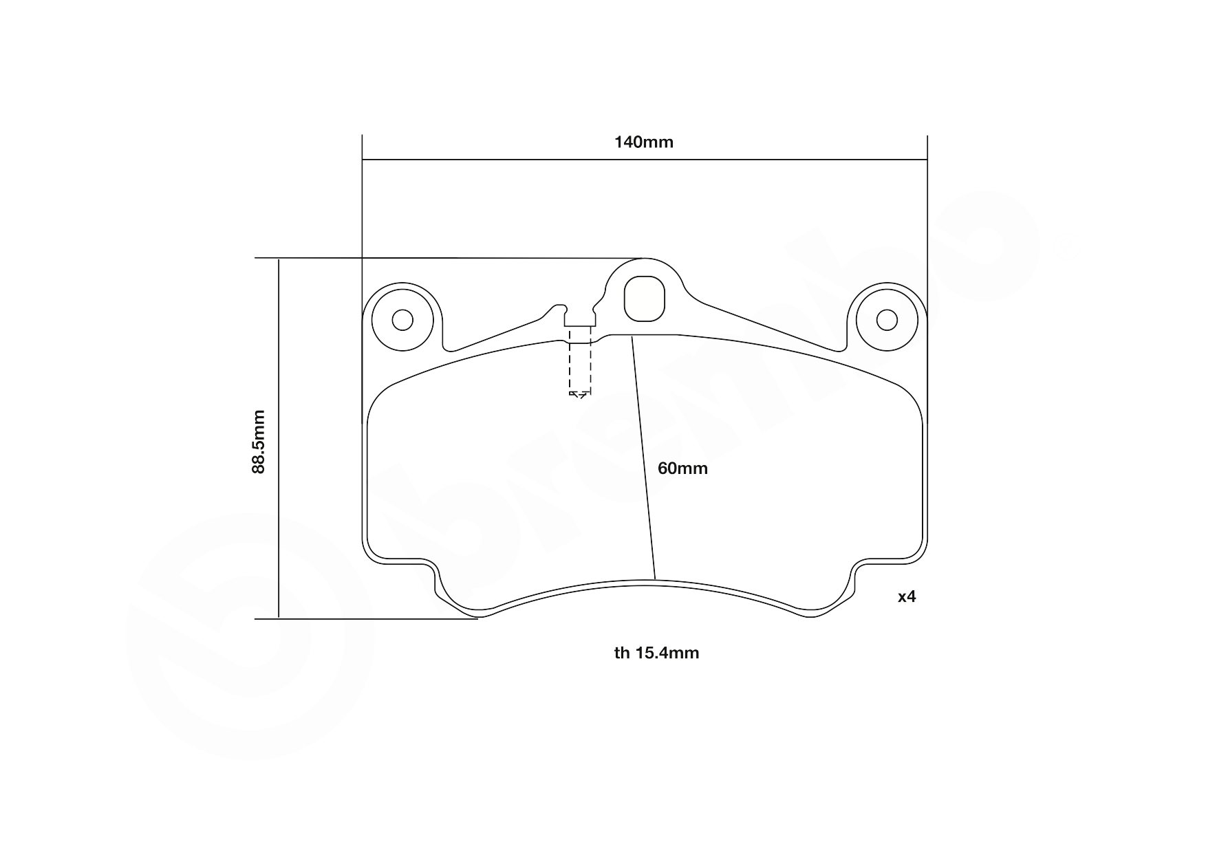 Brembo Remblokset 07.B314.16