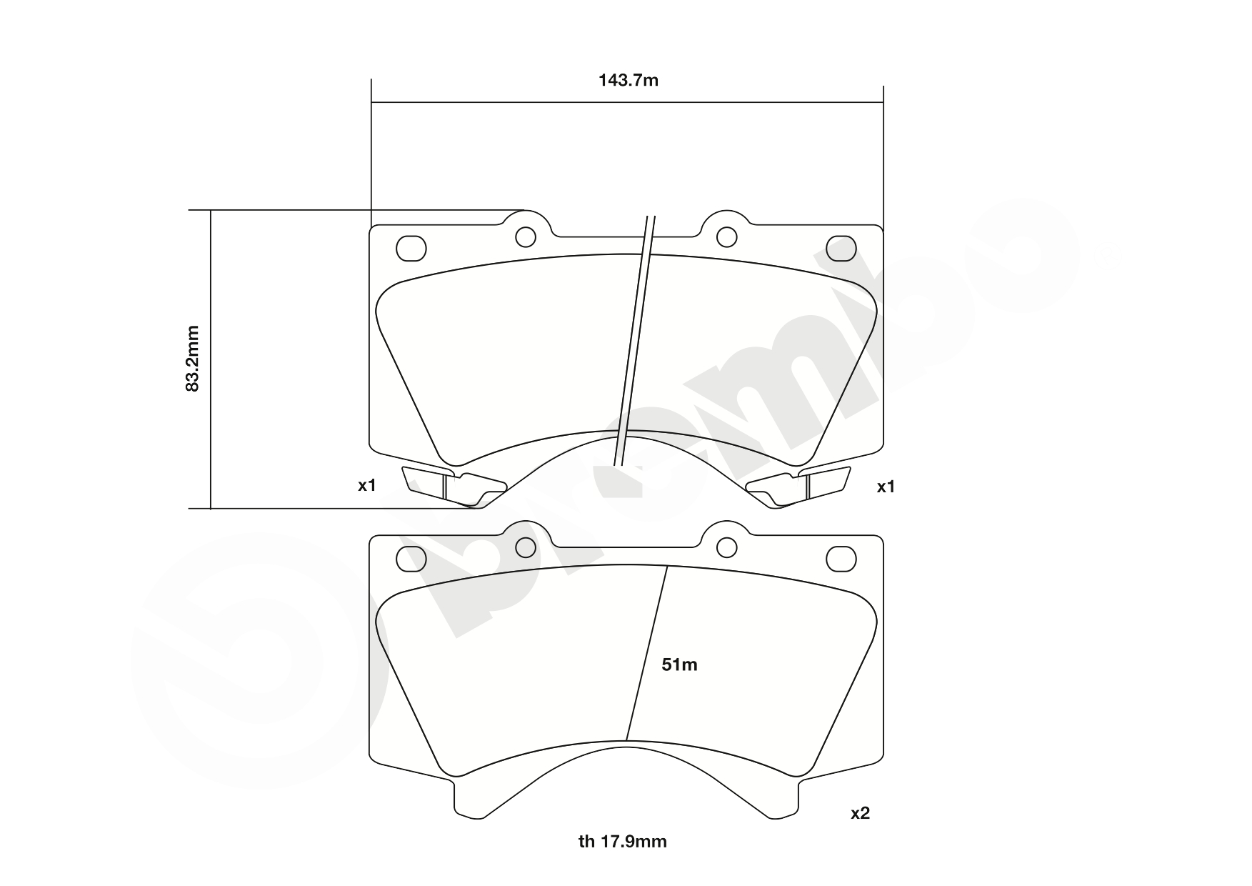 Brembo Remblokset 07.B314.25