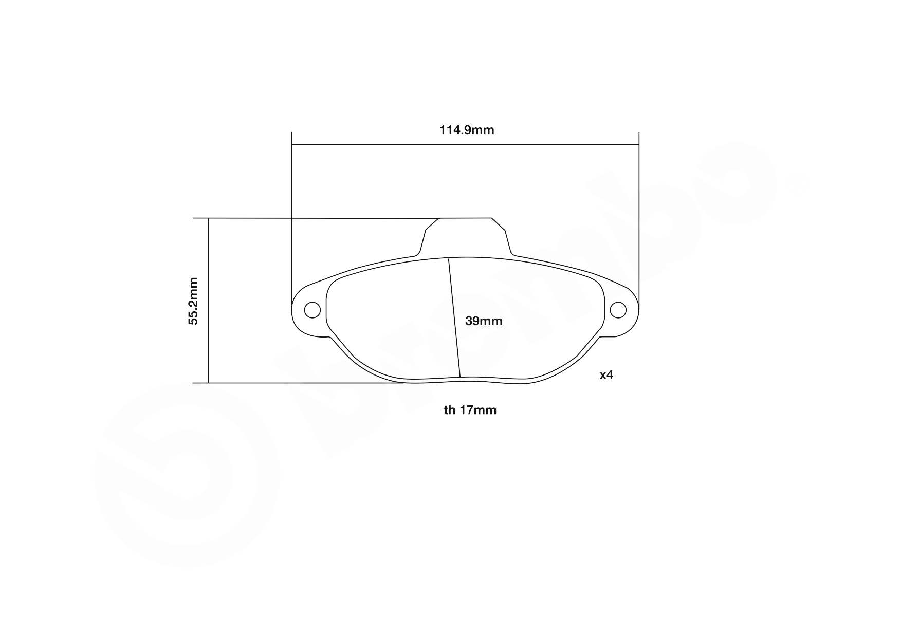 Brembo Remblokset 07.B314.28