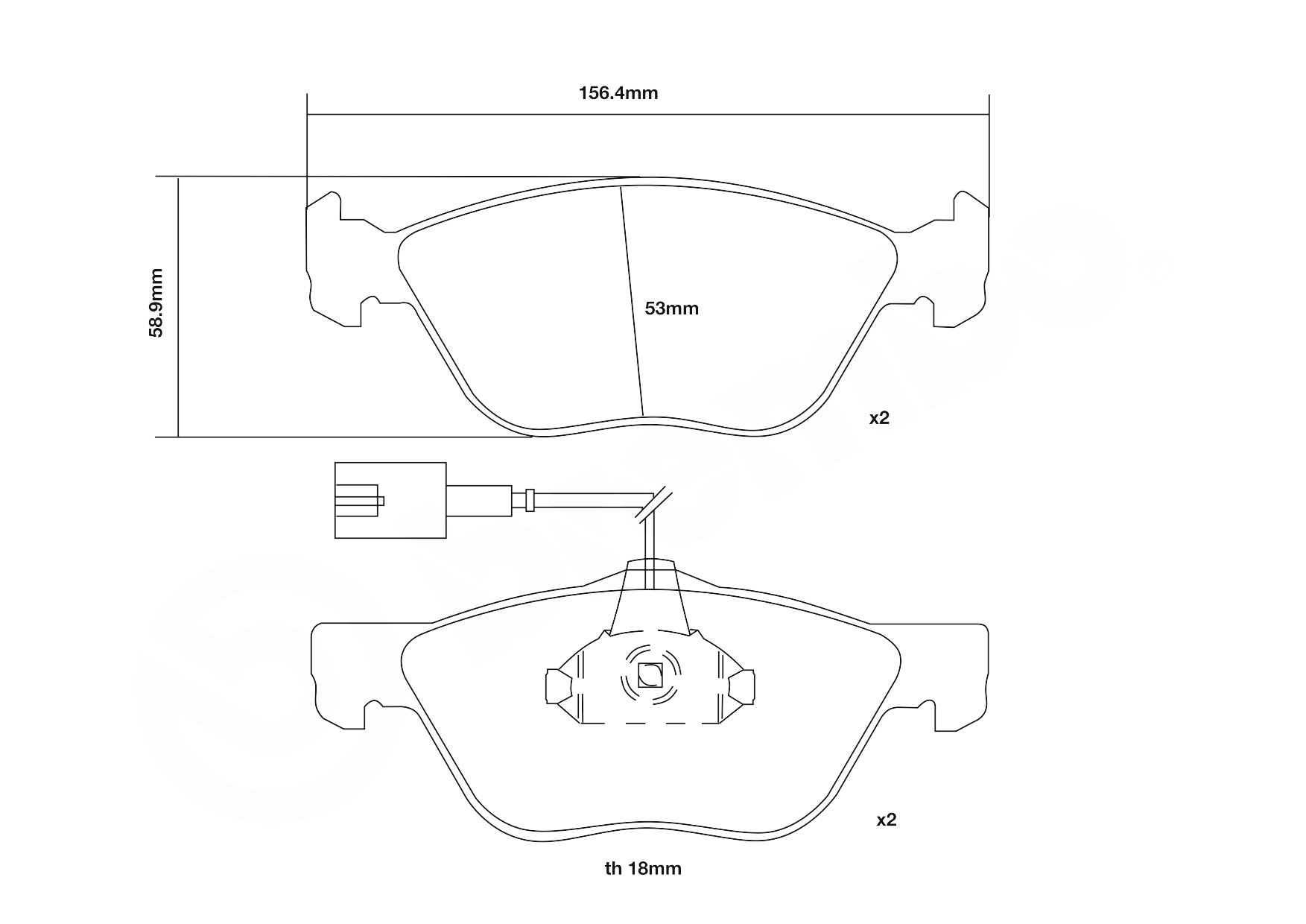 Brembo Remblokset 07.B314.29