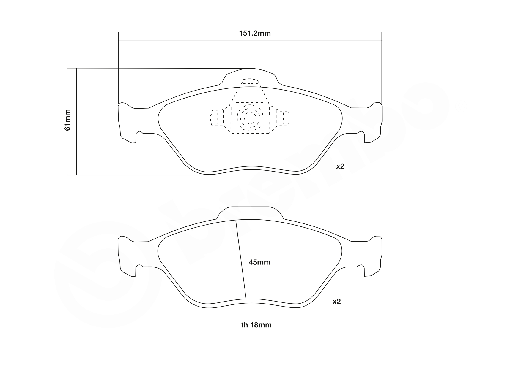 Brembo Remblokset 07.B314.43