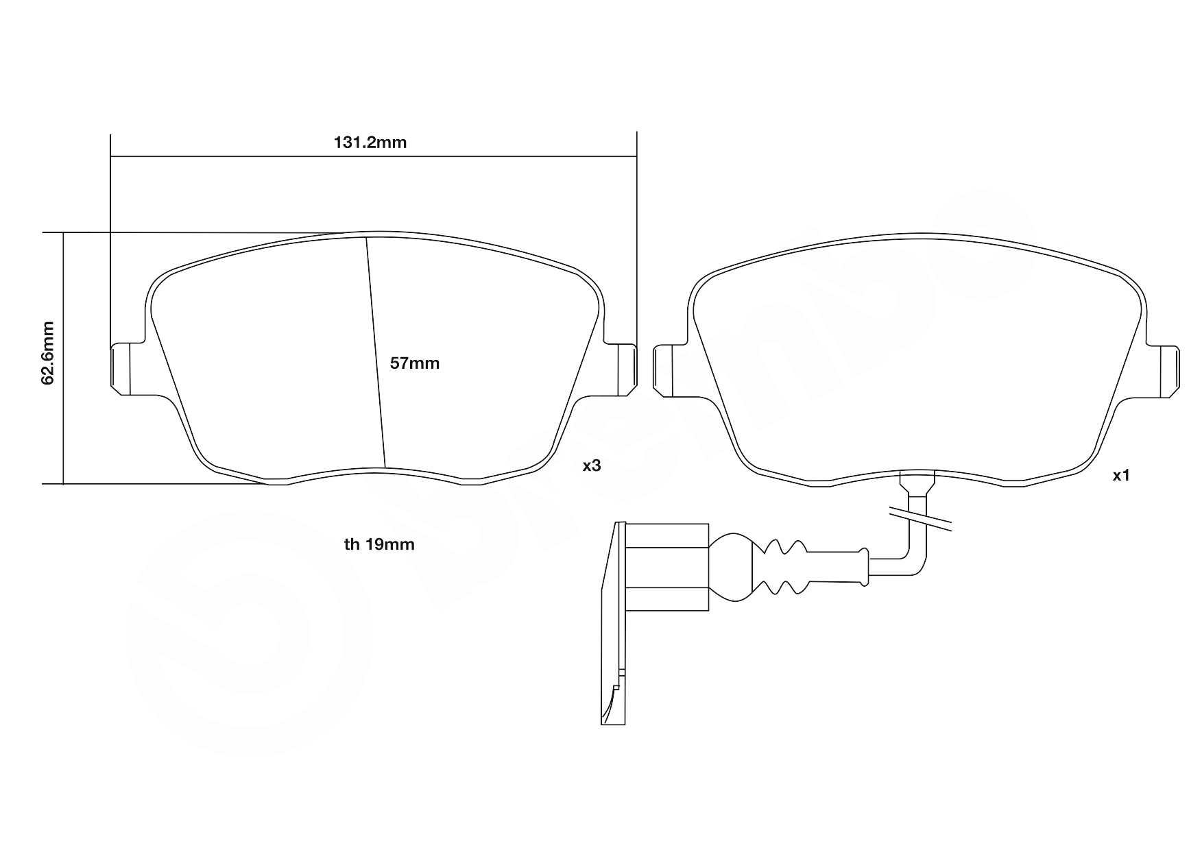 Brembo Remblokset 07.B314.56