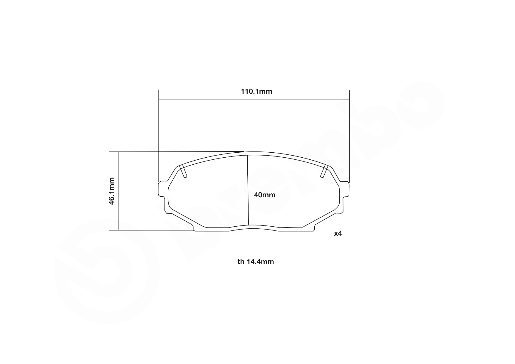 Brembo Remblokset 07.B314.60