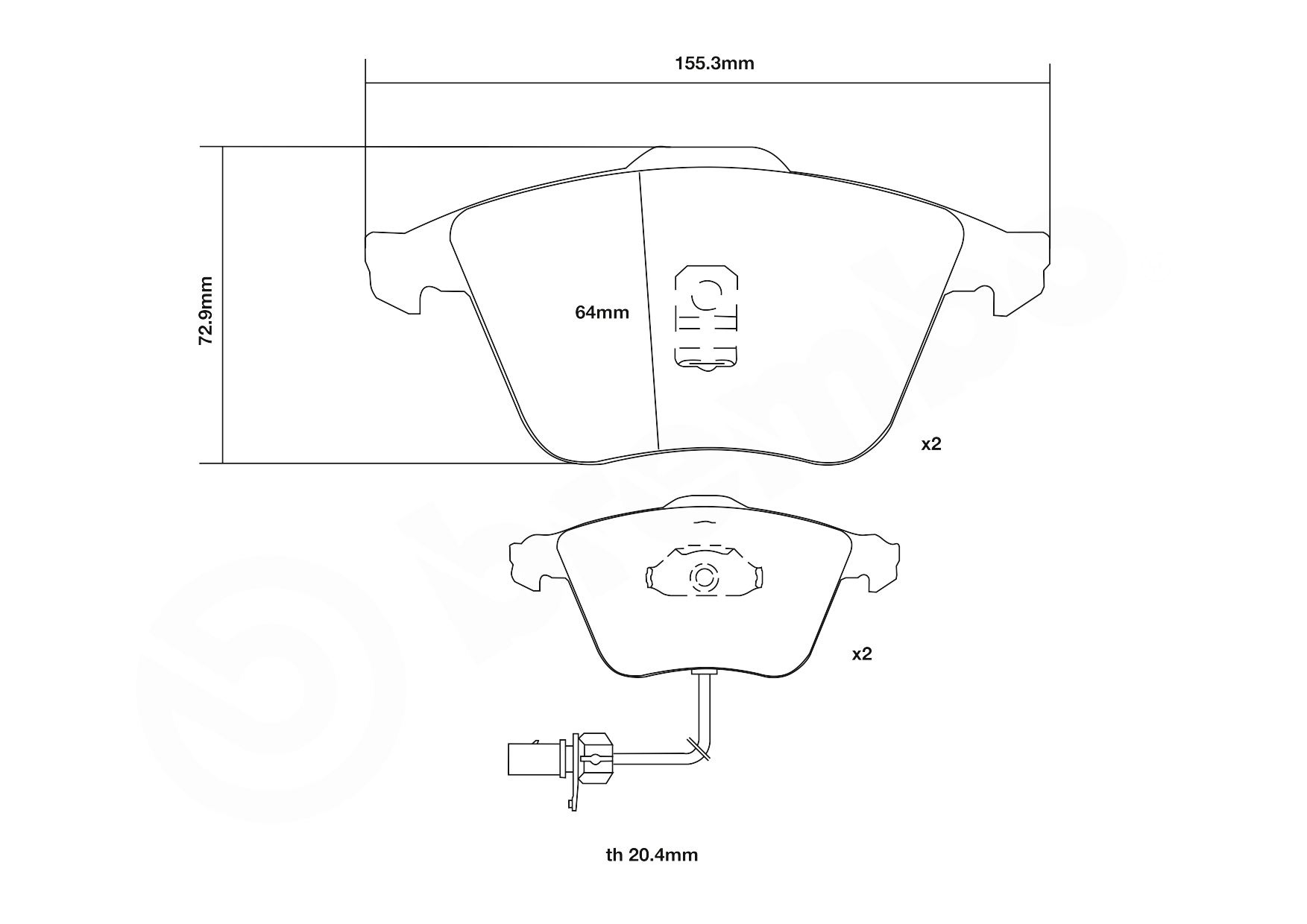 Brembo Remblokset 07.B314.71